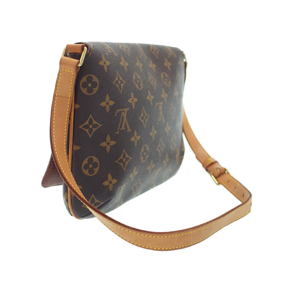 Louis Vuitton Monogram Leather Brown Musette Tango Short Shoulder Bag - Picture 2 of 8
